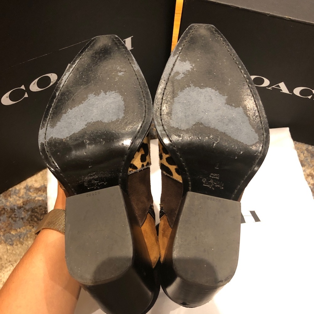 Coach Leopard Suede Boots - Picture 7 of 8